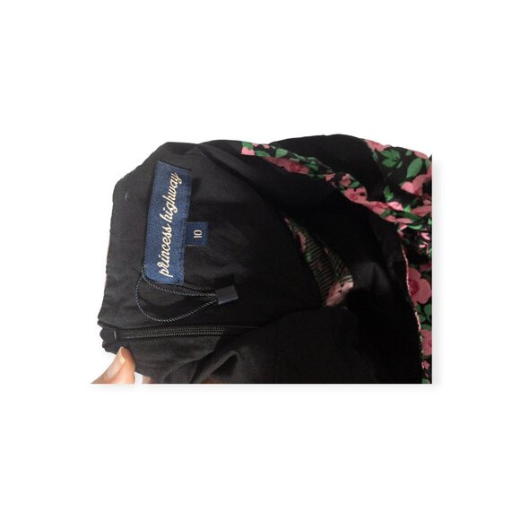 Pink Floral Maxi Dress Tie Straps Princess Highway SZ 10 Estelle Midi Dress - Picture 8 of 12